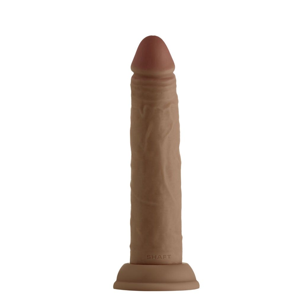 Model J Suction Dildo, COLOR: Oak, Size: 7.5 IN