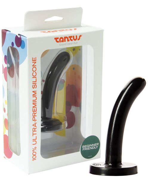 Silk Flanged Dildo, COLOR: Black, Size: Small