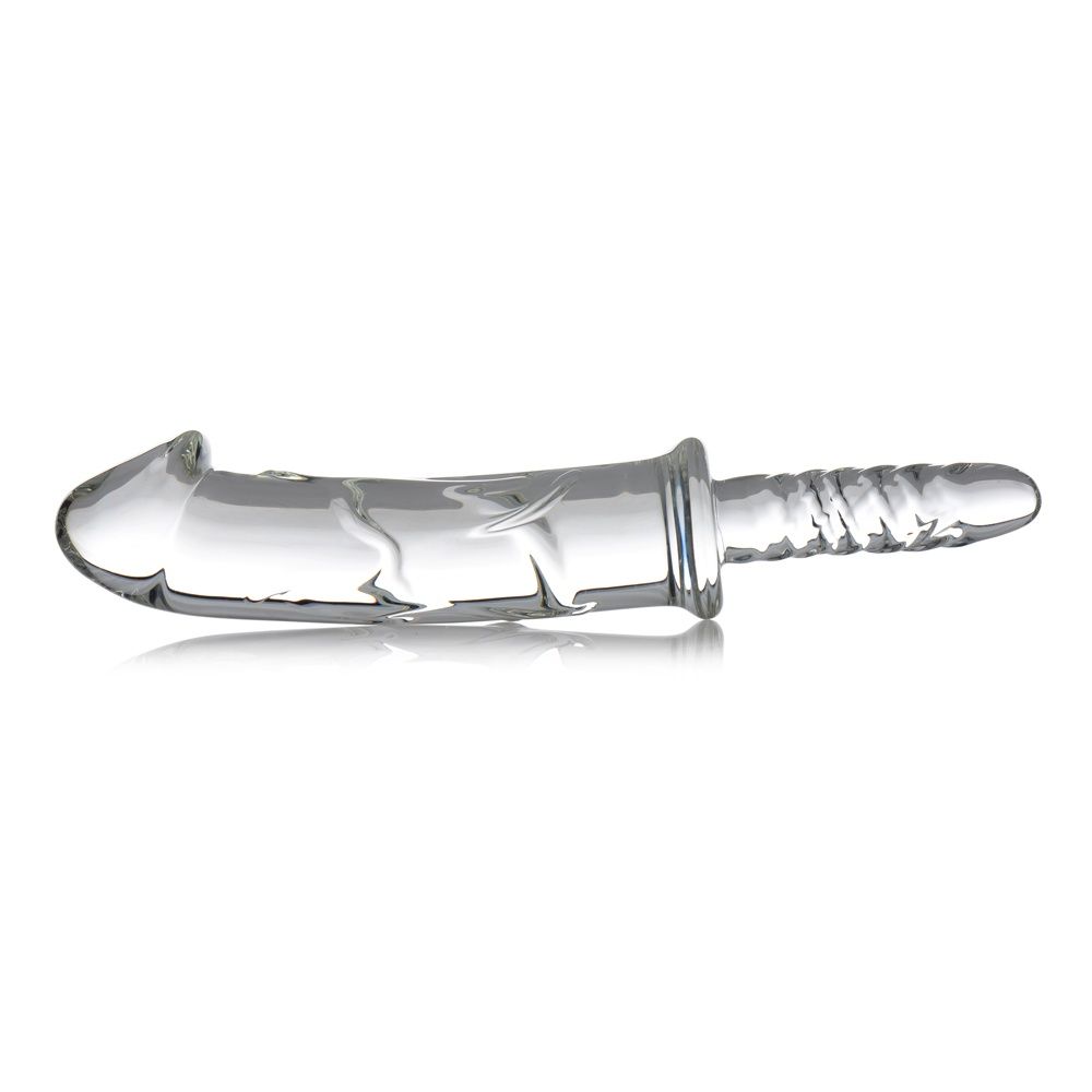 Battle Rammer Phallic Thruster, Material: GLASS, Size: 7 IN