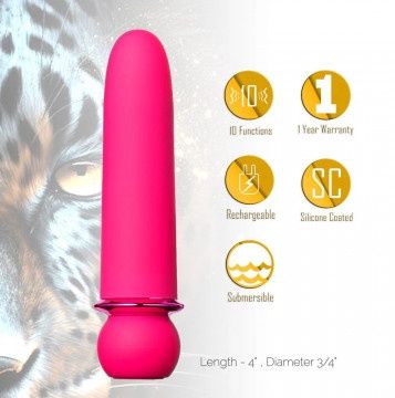 Jaguar Fiercely Powerful Bullet, COLOR: Pink, Size: 4 inch