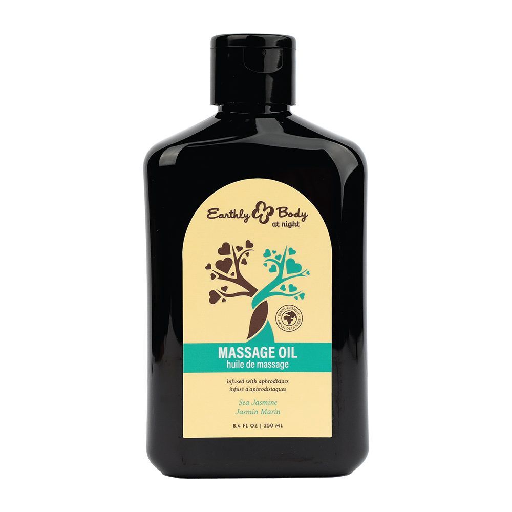 Earthly Body at Night Aphrodisiac Massage Oil, SCENT: Sea Jasmine, Size: 8.4 oz