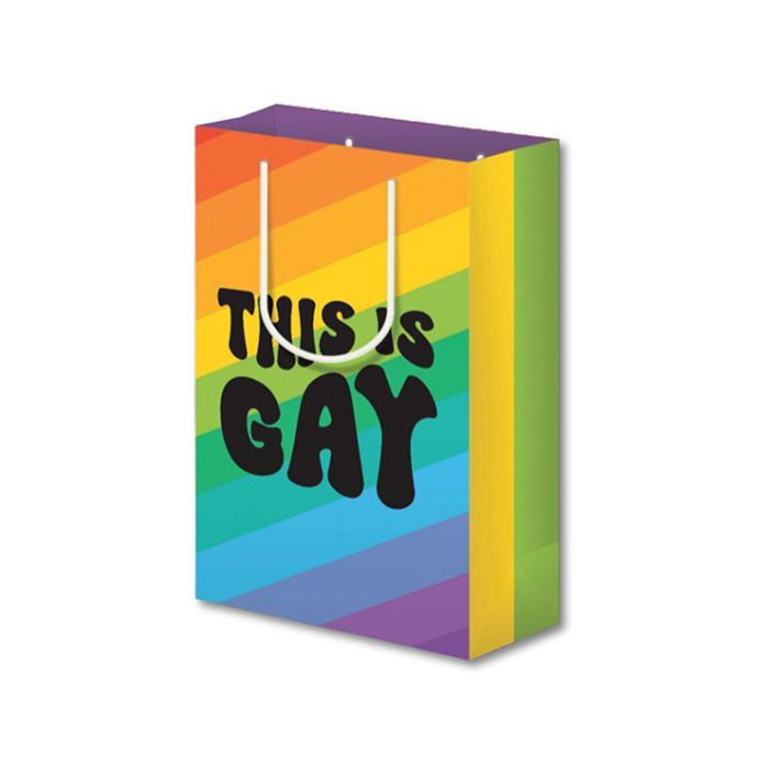 This is Gay Giftbag, COLOR: Rainbow, MODEL: Stripe