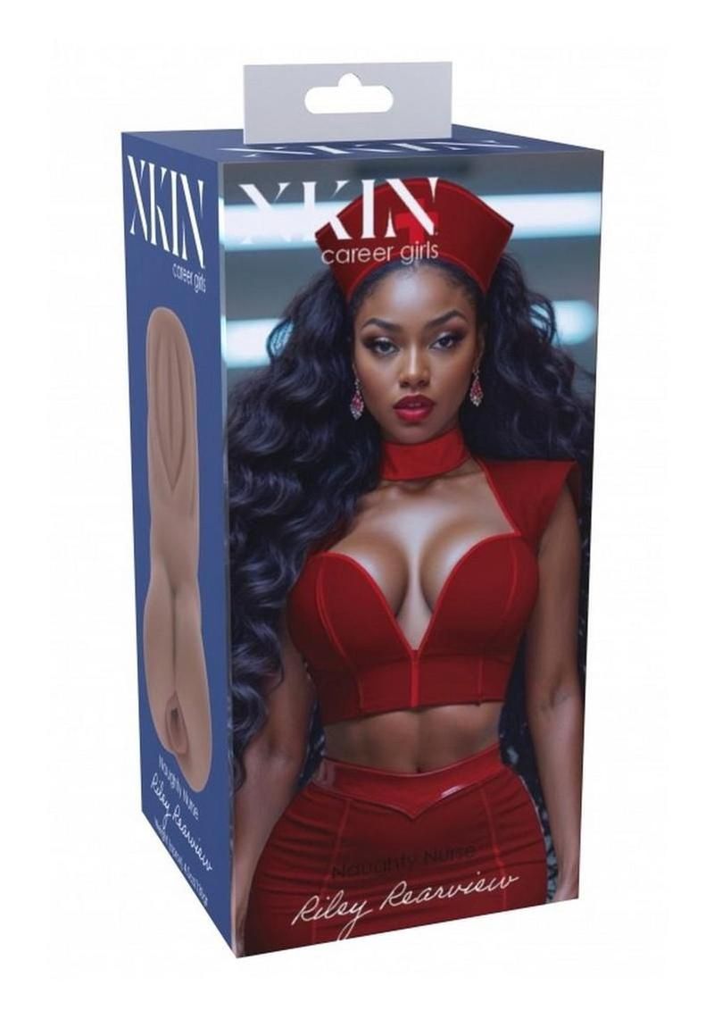 XKIN Career Girls Masturbator, ANATOMY: Pussy, COLOR: Chocolate, MODEL: Riley Rearview