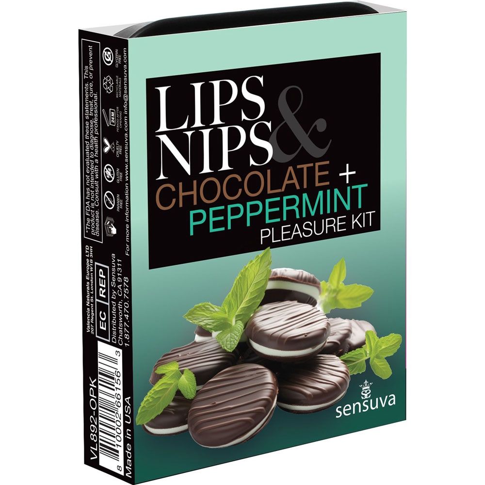 Lips &amp; Nips Pleasure Kit, FLAVOR: Chocolate Peppermint