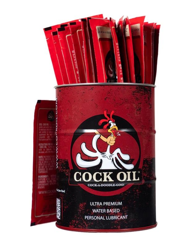 Cock Oil Water Based Lubricant, FORMULA: Water-Based, Size: 0.25 oz