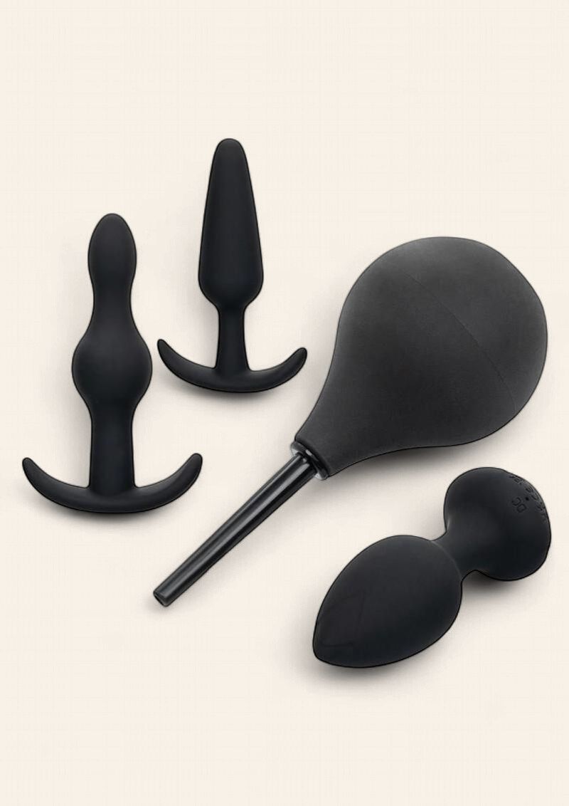 Pleasure Kits Anal Explorer Collection, COLOR: Black, COUNT: 4 pc