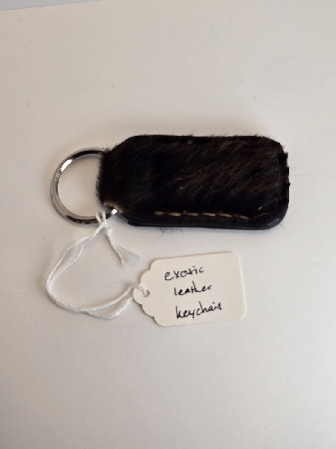 Exotic Leather Keychain