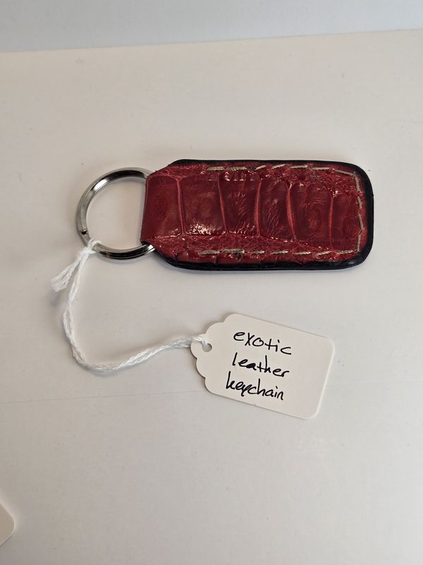 Exotic Leather Keychain