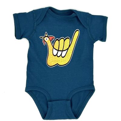 shaka chicken - onesie