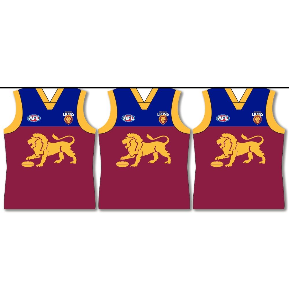 Brisbane Lions Guernsey Party Bunting