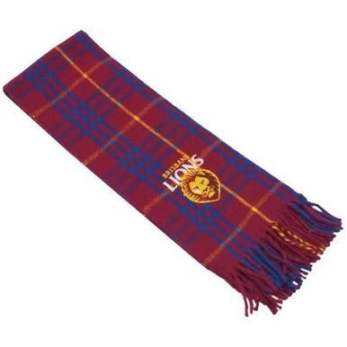 Brisbane Lions Tartan Scarf