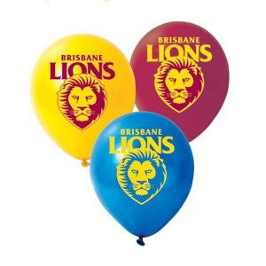 Brisbane Lions Balloons - Pack of 25