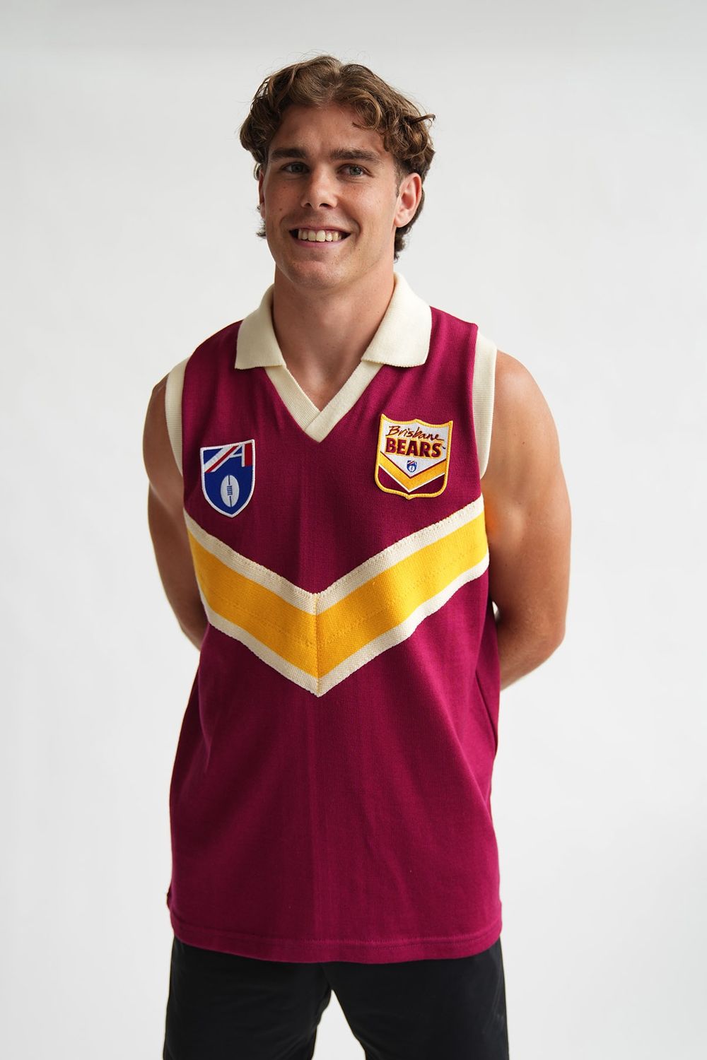 Retro Bears Woollen Sleeveless Guernsey