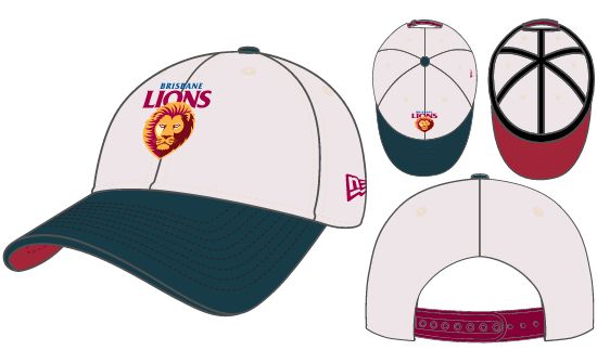White and Navy 9FORTY AFLW Cap