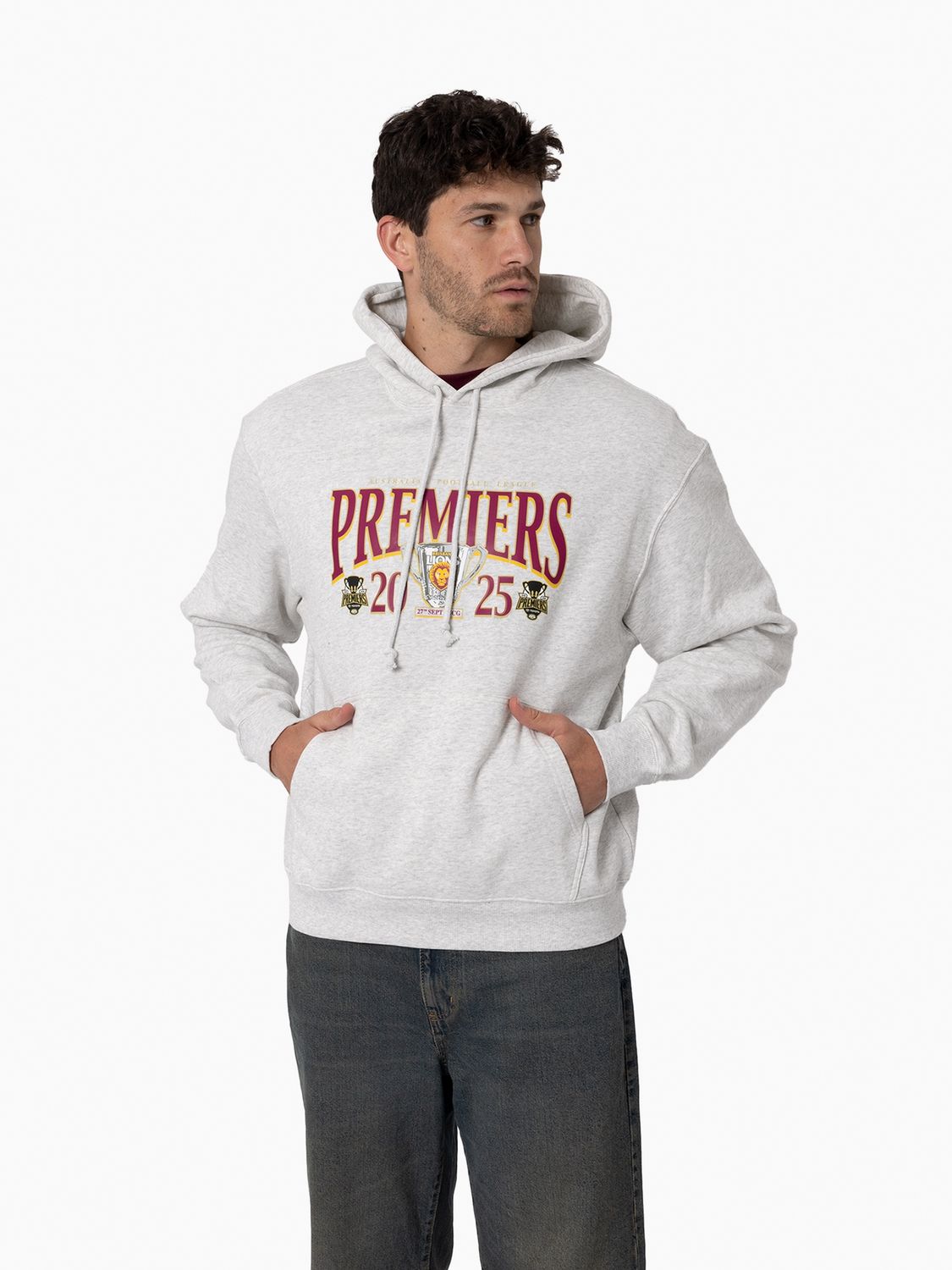 2025 AFL Premiers Hoodie - White - Youth, Size: 4