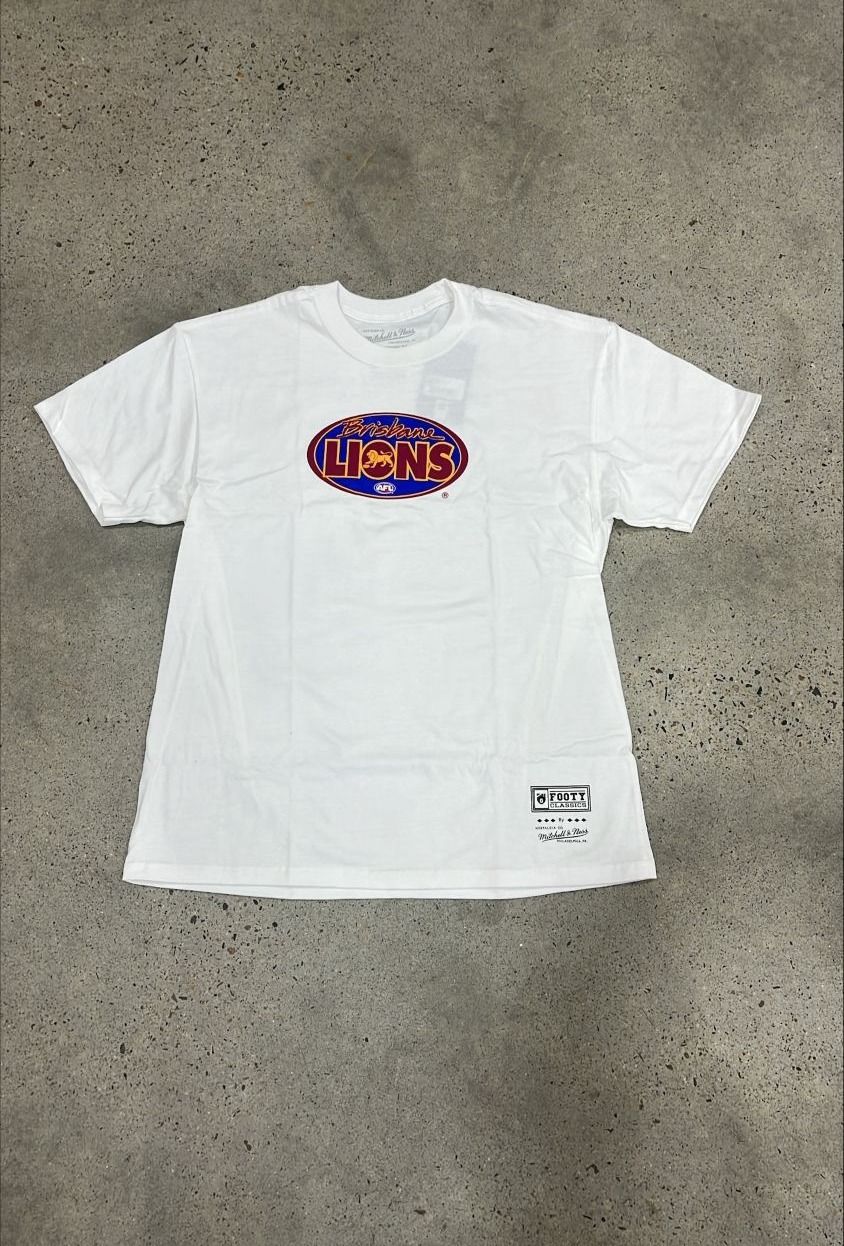 M&amp;N 30 Year Lions Logo Tee - White