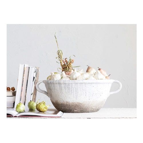 Large Terracotta Bowl With Handles