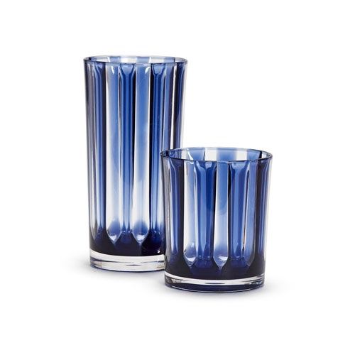 Water&#39;s Edge Double Old Fashioned Drinking Glass, Water&#39;s Edge Glasses: Tumbler: 6 3/4&quot; H x 3 1/2&quot; Dia