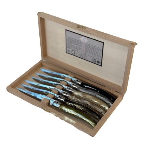 6 Steak Knives Mineral