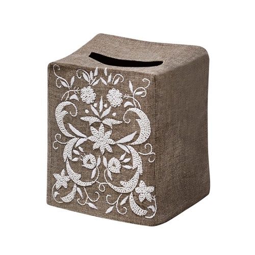 Winter Floral Tissue Box Cover