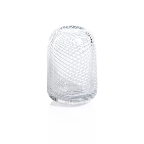 White Swirl Vase Medium