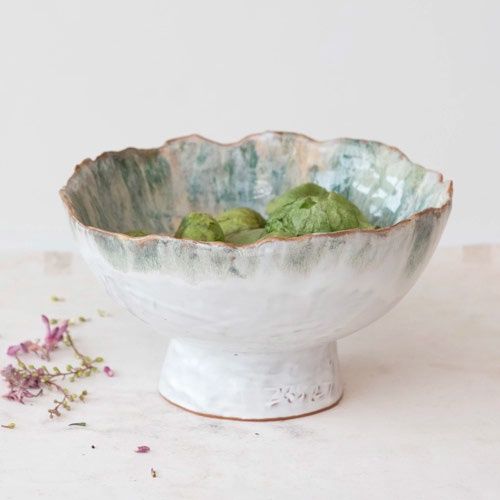 Stoneware Footed Bowl