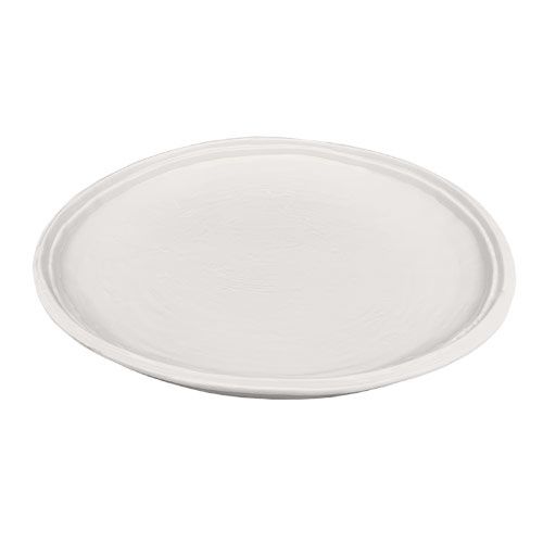 Double Lined White Dinner Plate
