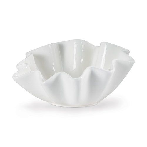 Ruffled Ceramic Bowl