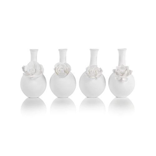 Cameo Longneck Porcelain Vase