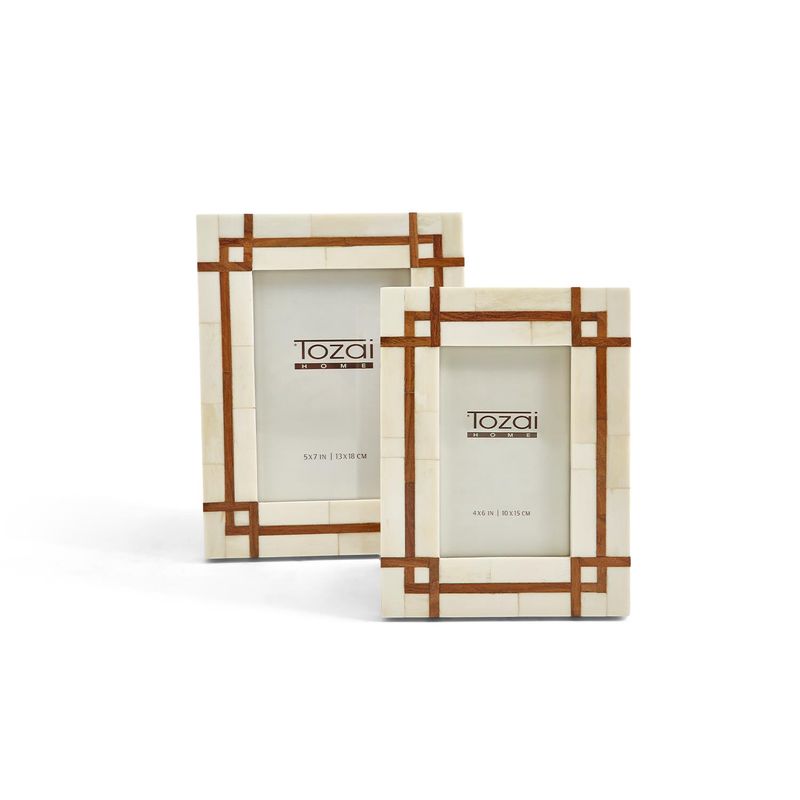 WOOD BORDERD 5X7 FRAME SSS114-S2