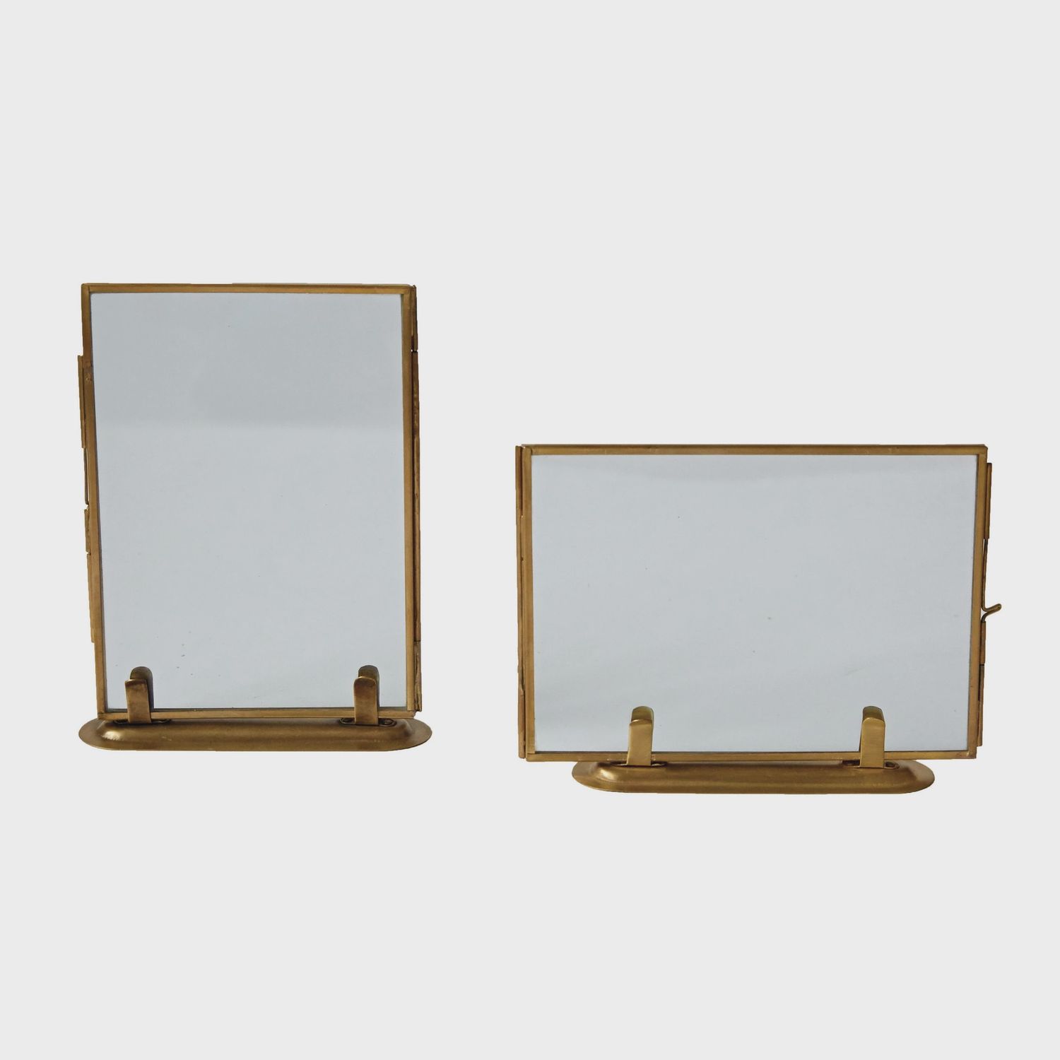 Brass/ Glass Standing Frame
