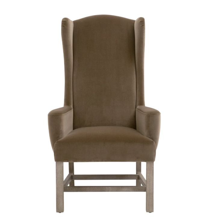 Bennett Arm Chr-Caramel Velvet/Nat Gray  Oak