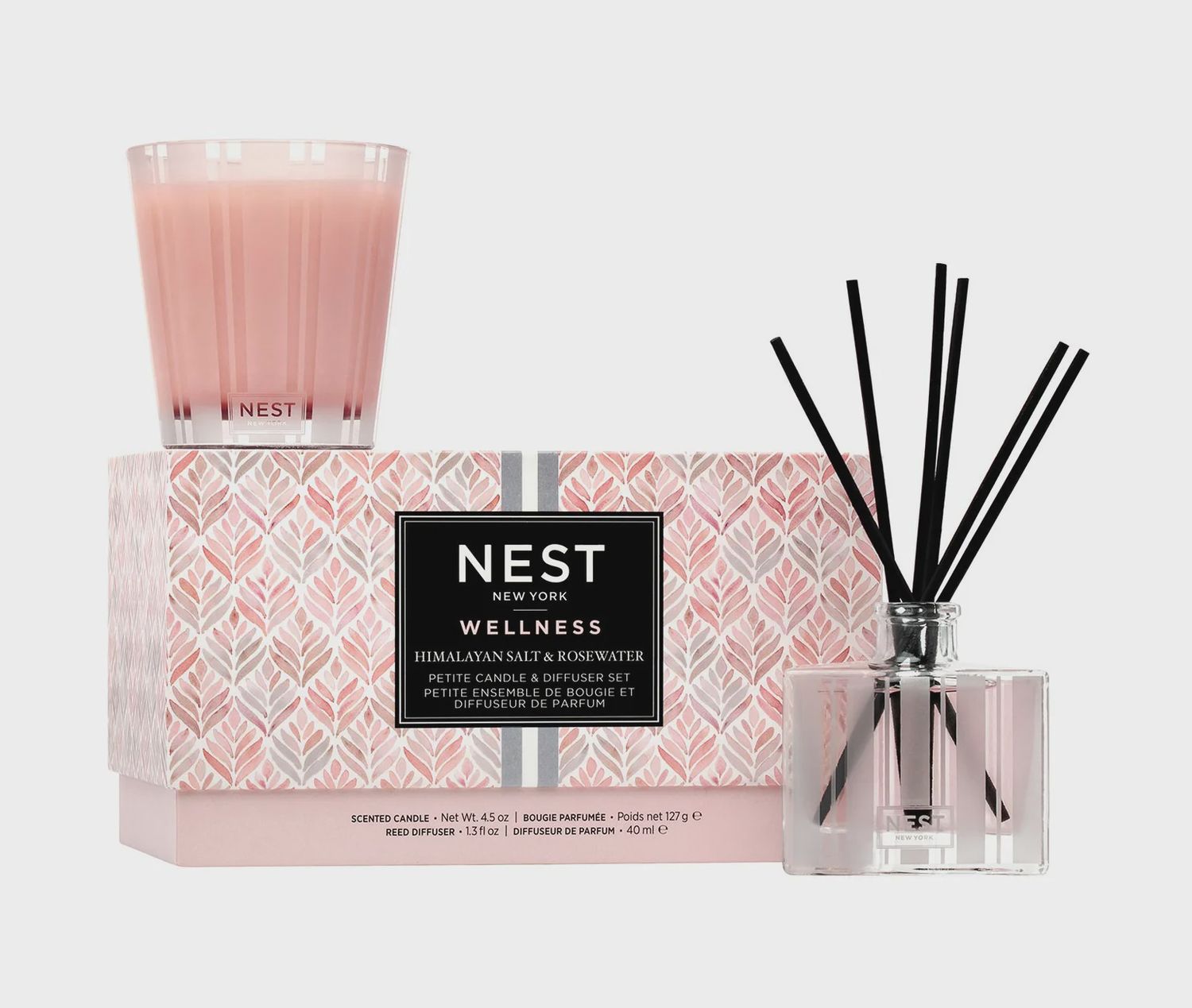 Nest Petite Candle &amp; Diffuser Himalayan Salt &amp; Rosewater