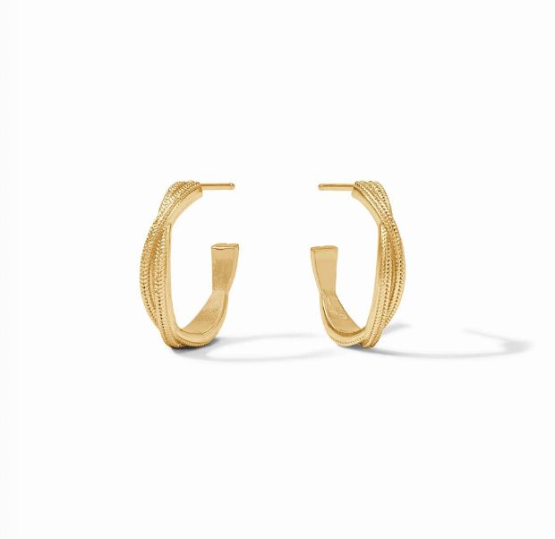 CHEVAL TWIST HOOP-GOLD- MEDIUM