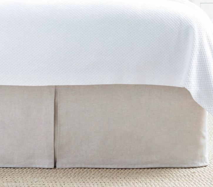 LUSH LINEN KING FLAX BEDSKIRT