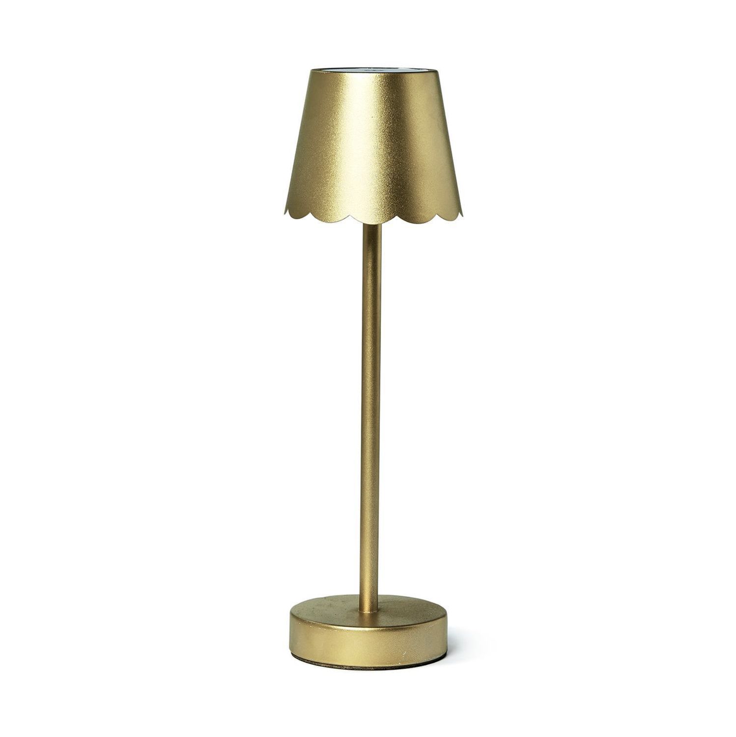 LED TABLE LAMP SCALLOPED EDGE SHADE
