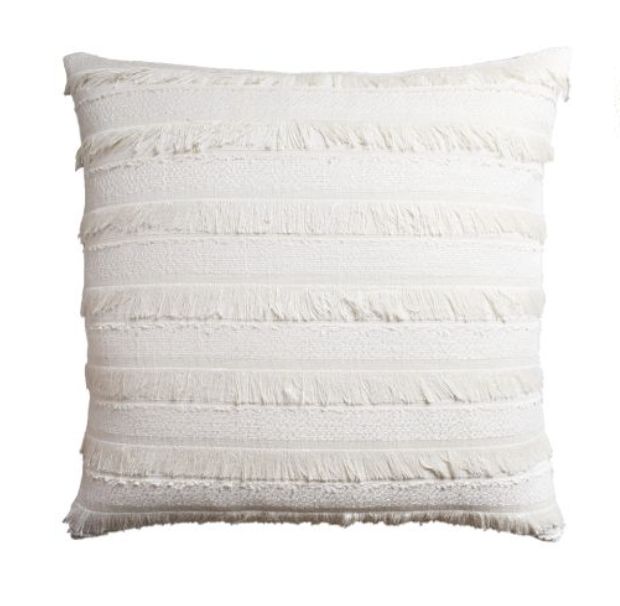 22X22 PILLOW - KNIFE EDGE - ACADIA IVORY