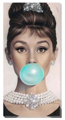 AUDREY HEPBURN ACRYLIC ON CANVAS