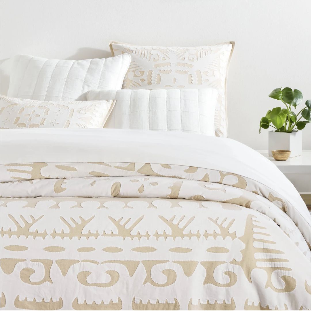 Knight Wood King Natural Coverlet