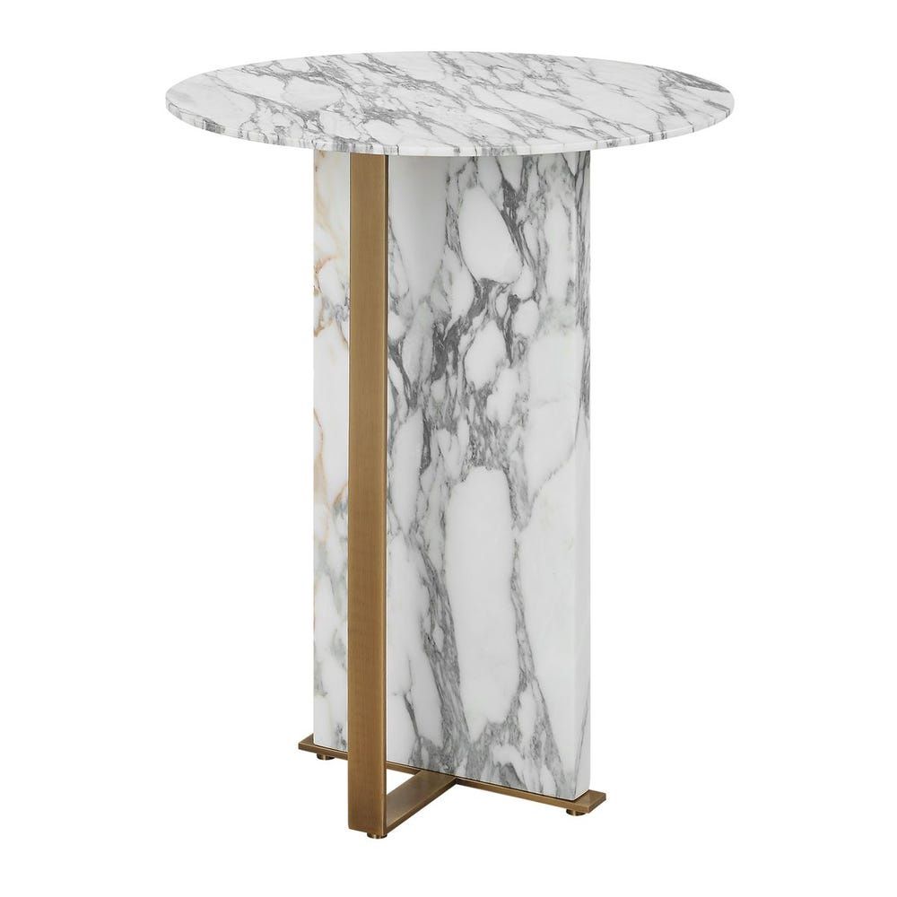 JOIST ACCENT TABLE ARABESCATO MARBLE