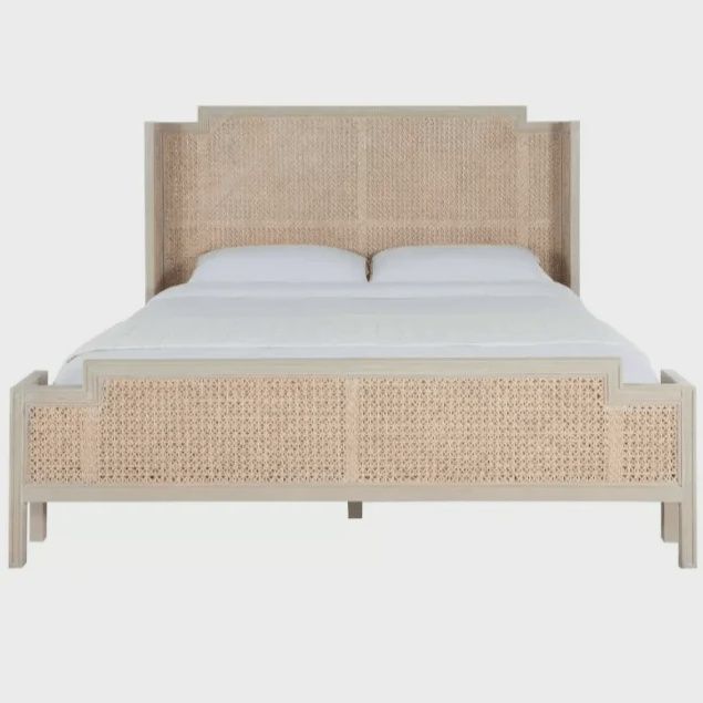 Camille Queen Bed - White