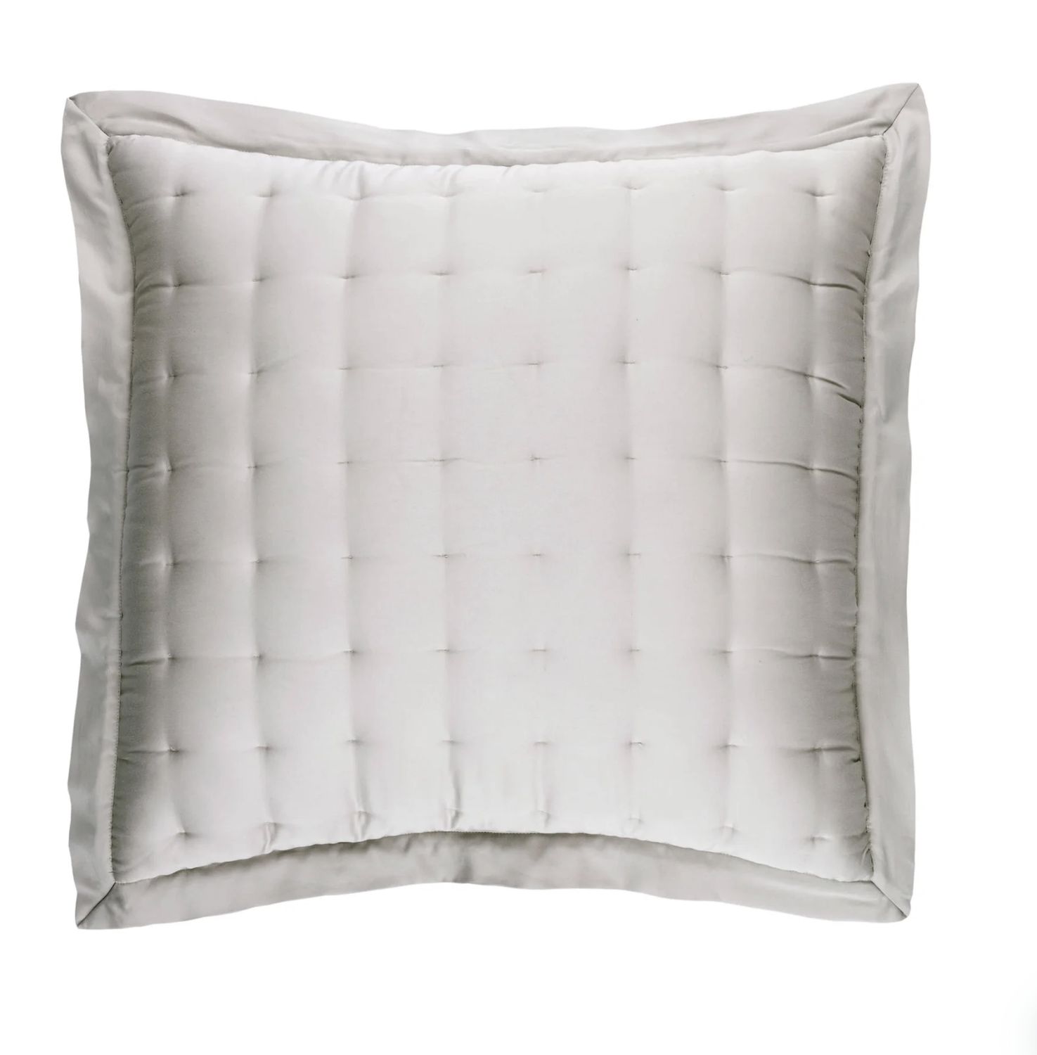 SILKEN SOLID PUFF SHAM, Color: GREY, Size: STANDARD