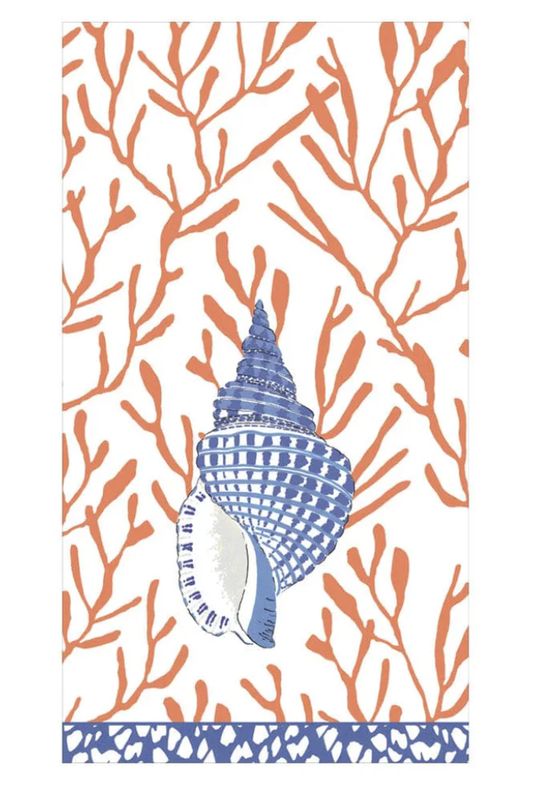 SHELL TOILE CORAL BLUE GUEST