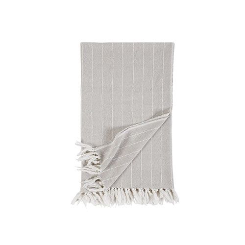 Henley Throw, Henley Duvet COLOR: Oat, Henley Throw SIZE: 50" X 70"