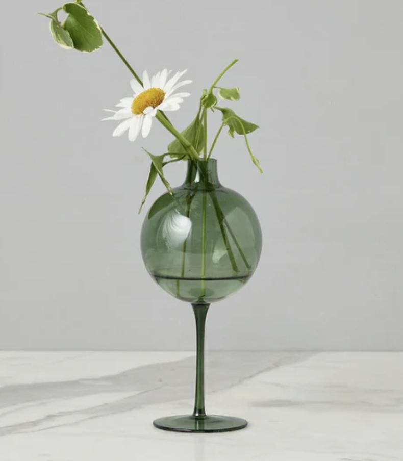 SPRUCE WINE GLASS FLOWER VASE