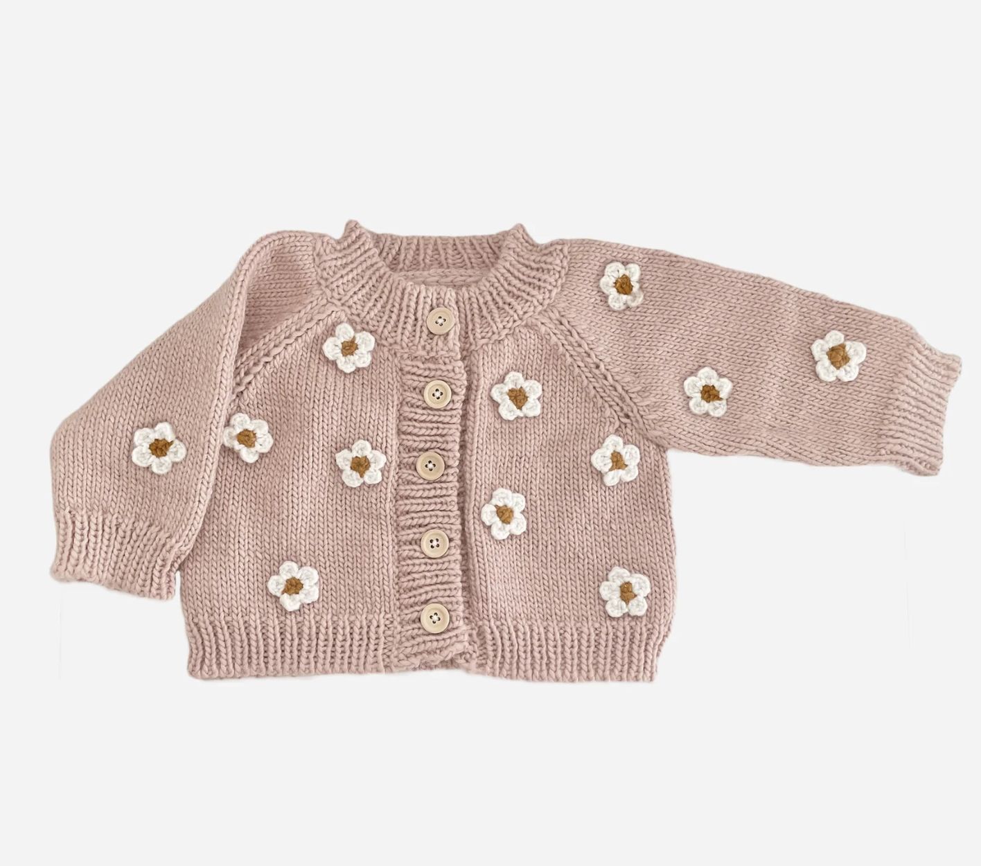 FLOWER CARDIGAN, BLUSH