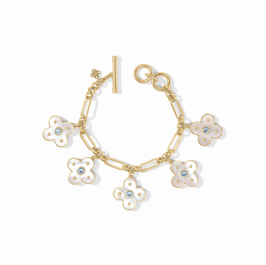 COLETTE CHARM BRACELET - CHALCEDONY BLUE