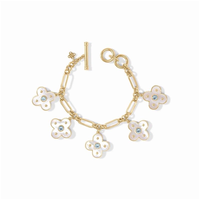 COLETTE CHARM BRACELET - CHALCEDONY BLUE