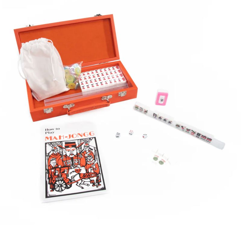 MINI TRAVEL MAHJONG SET ORANGE