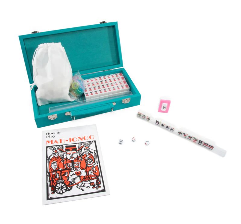 MINI TRAVEL MAHJONG SET TEAL